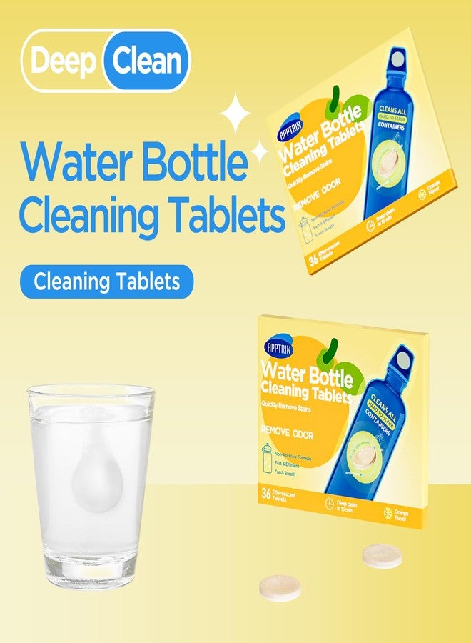 apptrin Water Bottle Cleaning Tablets, 36 Pack Bottle Clean Tablet Hydration Bladder Cleansing Tablets,Individually Packed, Orange Flavor - Image 4
